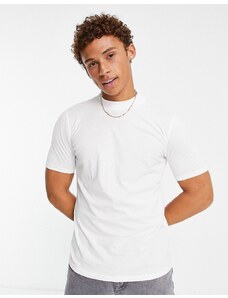 Brave Soul - T-shirt bianco sporco accollata