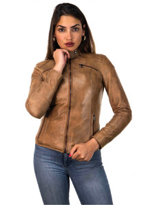 Leather Trend Michela - Giacca Donna Cuoio in vera pelle