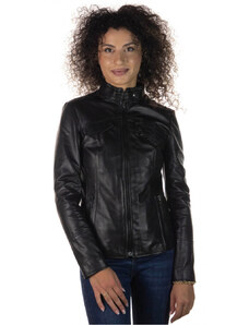 Leather Trend Michelina - Giacca Donna Nera in vera pelle