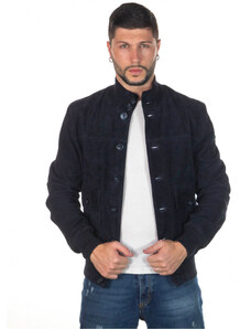 U03 - Bomber Uomo Bordeaux in vera pelle 