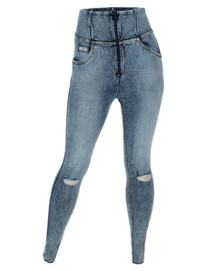 Freddy Jeans push up WR.UP curvy denim navetta marble con strappi