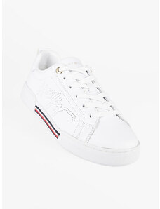Tommy Hilfiger Elevated Sneakers Donna In Pelle Basse Bianco Taglia 38