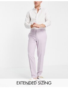 ASOS DESIGN - Pantaloni da abito slim in tessuto micro testurizzato grigio ghiaccio