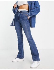 New Look - Jeans bootcut a zampa blu medio, a vita alta