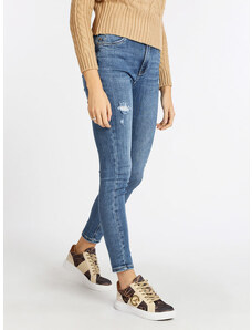 New Collection Jeans Donna Con Strappi Slim Fit Taglia S