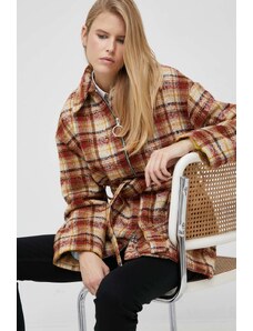 United Colors of Benetton cappotto con aggiunta di lana donna