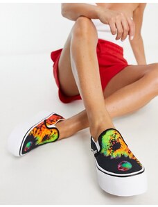 Vans Classic - Sneakers senza lacci tie-dye multicolore