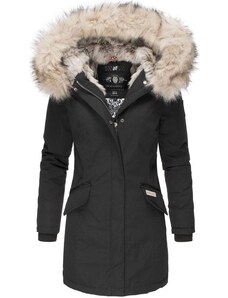 Giacca Impermeabile Donna Navahoo B934 Con Cappuccio - Calda Fodera In Orsacchiotto, Pile Interno, Taglio Elegante E Comodo