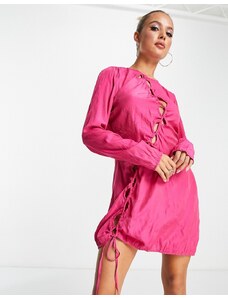 NA-KD - Vestito corto rosa con cut-out