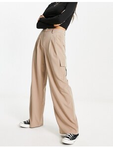 Vero Moda - Pantaloni cargo sartoriali color cammello-Neutro