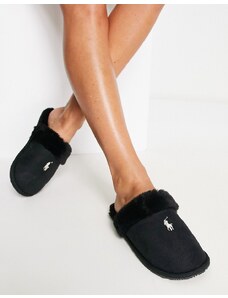 Polo Ralph Lauren - Summit Scruff II - Pantofole stile sabot nere-Nero