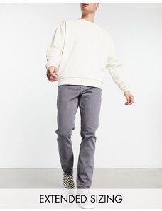 ASOS DESIGN - Jeans slim grigio vintage