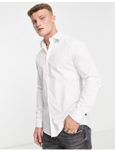 French Connection - Camicia a maniche lunghe elegante bianca-Bianco
