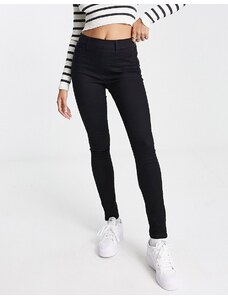 New Look - Jeans neri push-up modellanti super skinny a vita alta-Nero