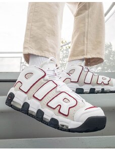Nike Air - More Uptempo '96 - Sneakers bianche e rosse-Bianco