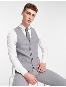 Harry Brown - Gilet da matrimonio in tweed grigio