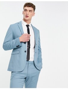 New Look - Giacca da abito skinny turchese-Blu