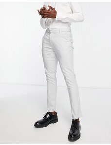 New Look - Pantaloni da abito skinny grigio chiaro