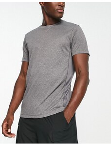 ASOS 4505 - T-shirt da allenamento ad asciugatura rapida grigio mélange con logo