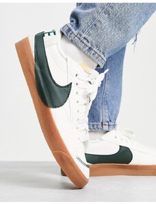 Nike - Blazer Low '77 Jumbo - Sneakers color vela e verde pro con suola in gomma-Bianco