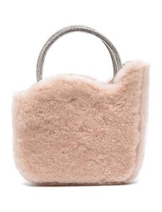 Le Silla Micro Ivy Faux-Fur Tote Bag - 965 Paris Pink