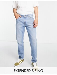 ASOS DESIGN - Jeans slim blu medio slavato