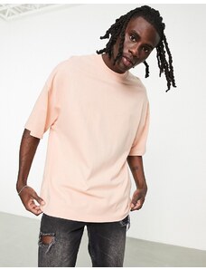 Topman - T-shirt super oversize albicocca-Arancione
