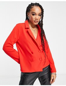Rebellious Fashion - Blazer doppiopetto rosso in coordinato