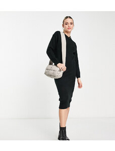 New Look Tall - Vestito midi nero in maglia spessa