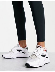 Nike - Air Huarache - Sneakers bianche, nere e grigie-Bianco