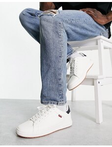 Levi's - Piper - Sneakers bianche con etichetta rossa-Bianco