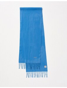 Moschino - Sciarpa blu in lana