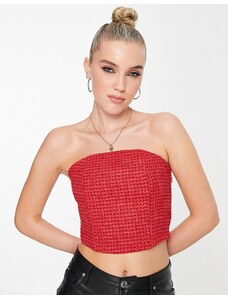 & Other Stories - Top a bustier rosso-Nero