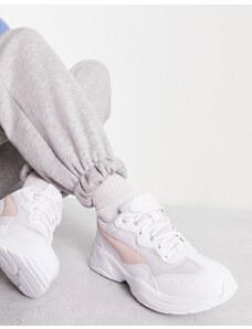 Puma - Cilia - Sneakers bianche e rosa con suola spessa - In esclusiva per ASOS-Bianco