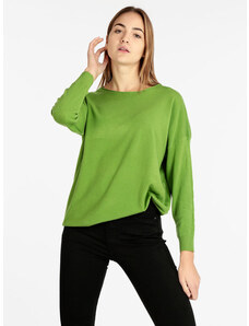 Solada Pullover Donna Oversize Verde Taglia Unica