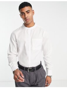 Harry Brown - Camicia elegante bianca in lino-Bianco