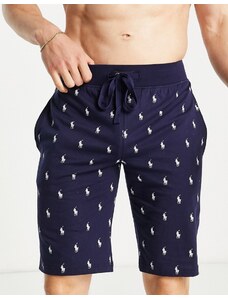 Polo Ralph Lauren - Pantaloncini da casa blu navy con logo stampato