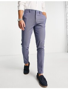 ASOS DESIGN - Pantaloni eleganti super skinny blu medio a puntini