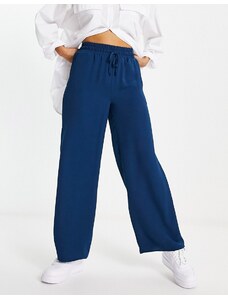 ASOS DESIGN - Pantaloni a fondo ampio blu navy