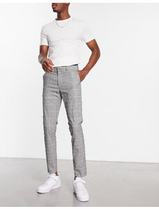 New Look - Pantaloni skinny eleganti grigi-Grigio