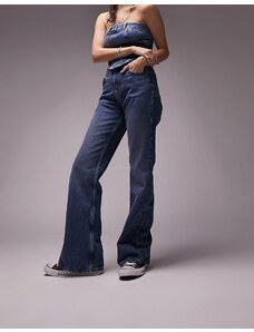 Topshop - Jeans a zampa anni '90 blu medio