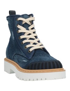 Bottes Hogan Bleues Pour Femme - Taille 39, En Cuir Véritable, Fabriquées En Italie