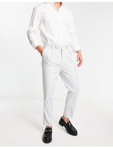 ASOS DESIGN - Pantaloni eleganti affusolati grigio a quadri grandi