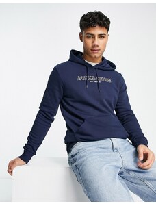 Jack & Jones - Felpa blu navy con cappuccio e logo