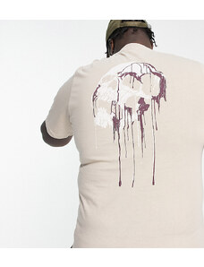 Bolongaro Trevor Plus - T-shirt color avena con disegno sciolto-Neutro