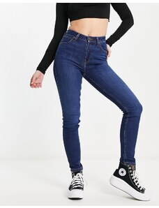 Lee jeans - Ivy - Jeans a vita alta super skinny color indaco-Blu navy