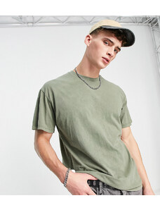 Reclaimed Vintage Inspired - T-shirt oversize sovratinta kaki-Verde