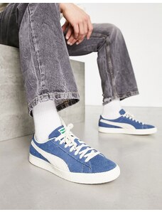 Puma x Butter Goods - Basket VTG - Sneakers in camoscio blu