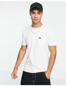 Lee - T-shirt bianca con logo-Bianco