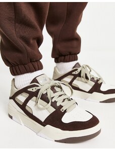 PUMA - Slip Stream - Sneakers bianco sporco e marrone scuro